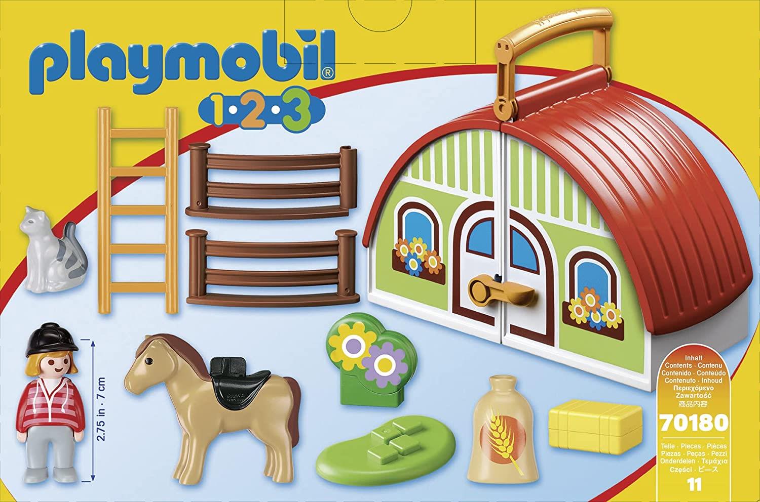 (Bashed) Playmobil 1.2.3 My Take Along Farm