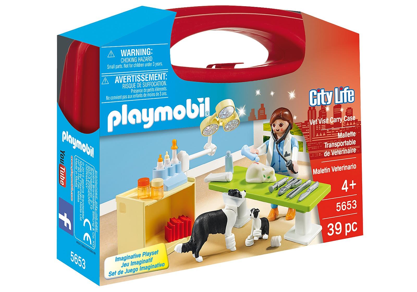 Playmobil City Life 5653 Vet Visit Carry Case