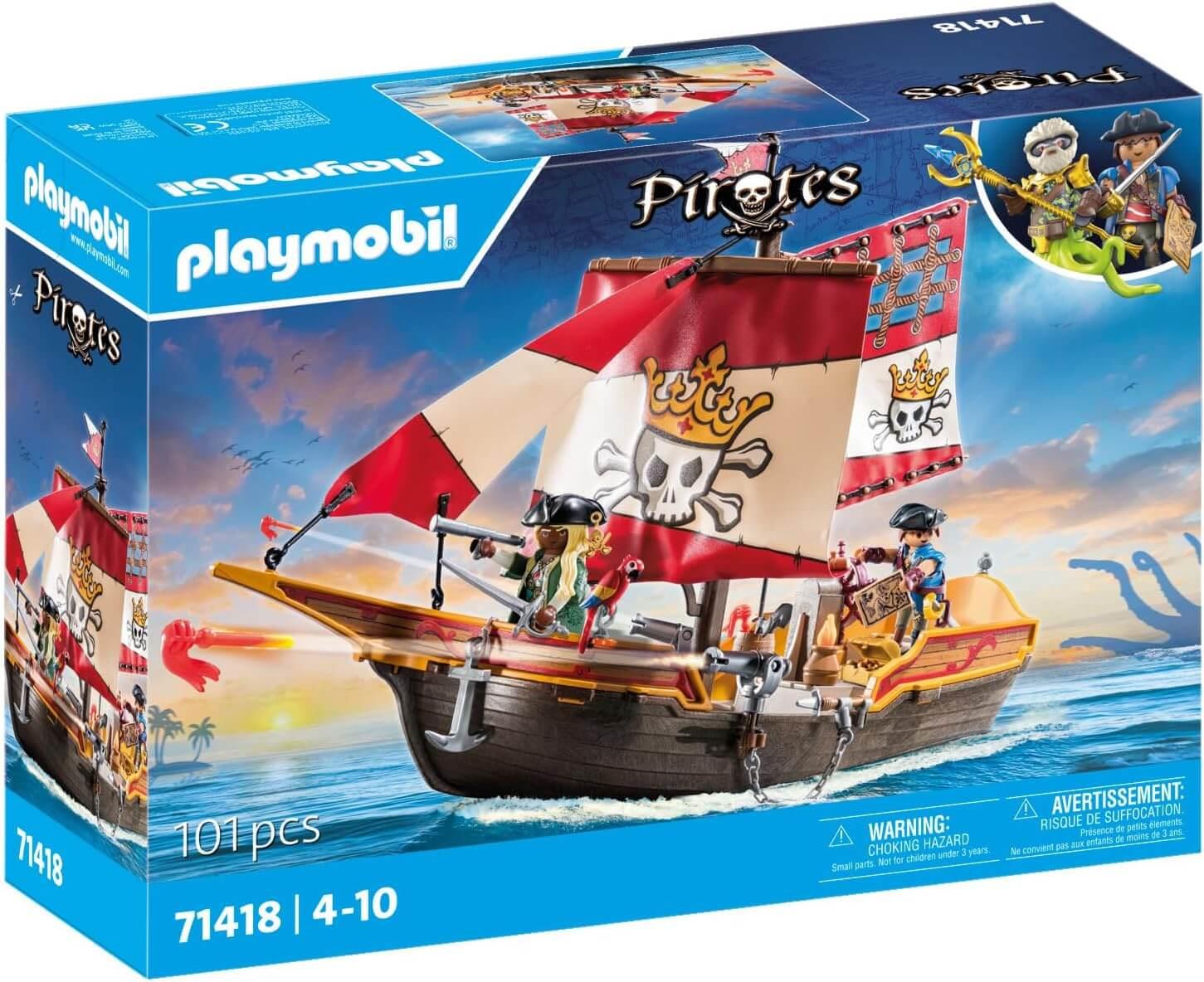 Playmobil Pirates 71418 Pirate vs. Deeper – Pirate Vessel