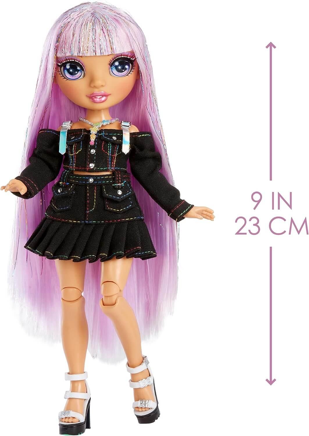 Rainbow High Jr High Special Edition Avery Styles - 9" Rainbow Shimmer Hair Posable Fashion Doll