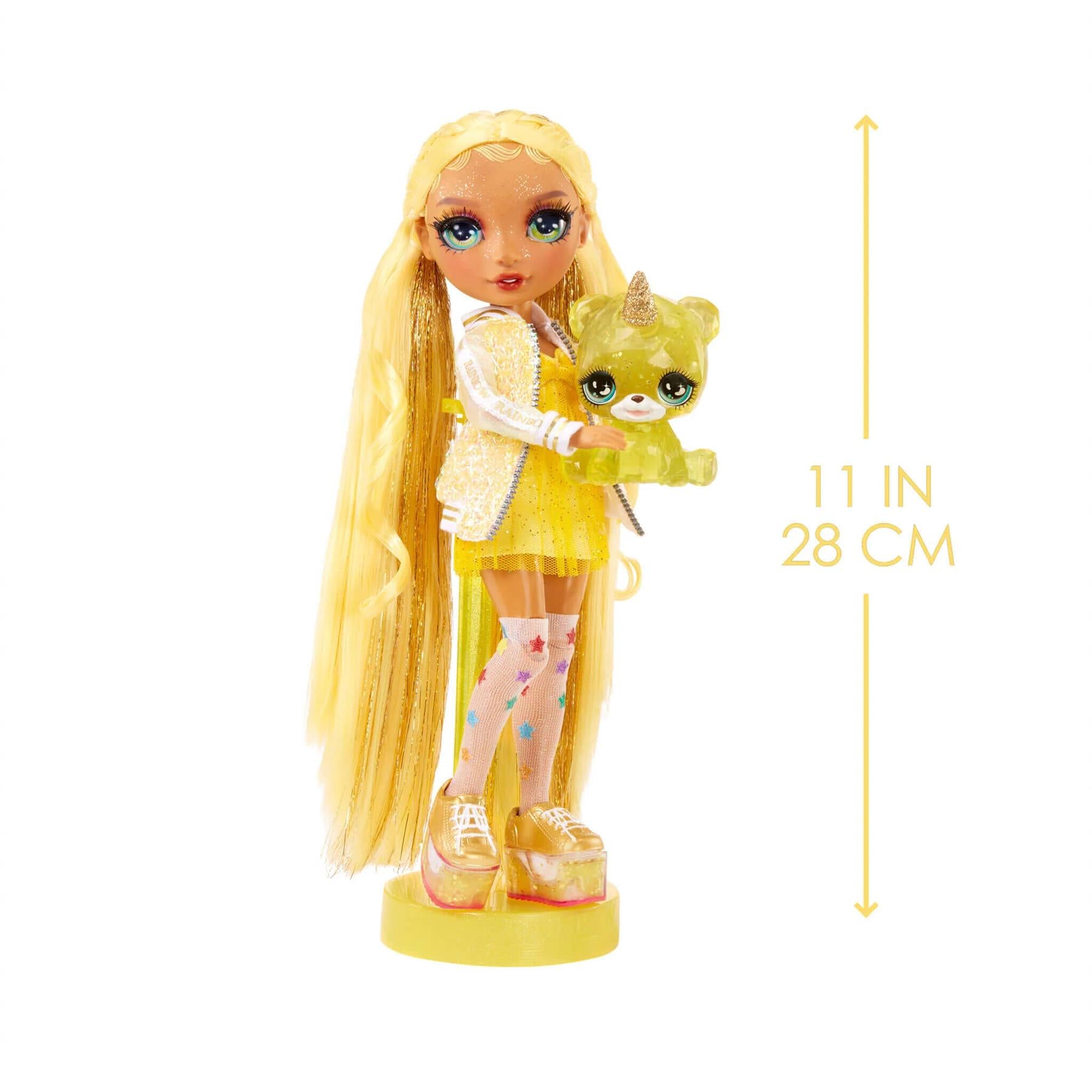 Rainbow High Sunny (Yellow) 11" Doll with Slime Kit & Pet