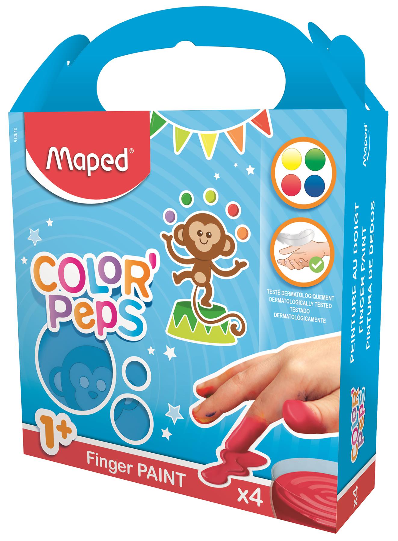 Maped Colour'Peps My First Finger Paint Pots x 4