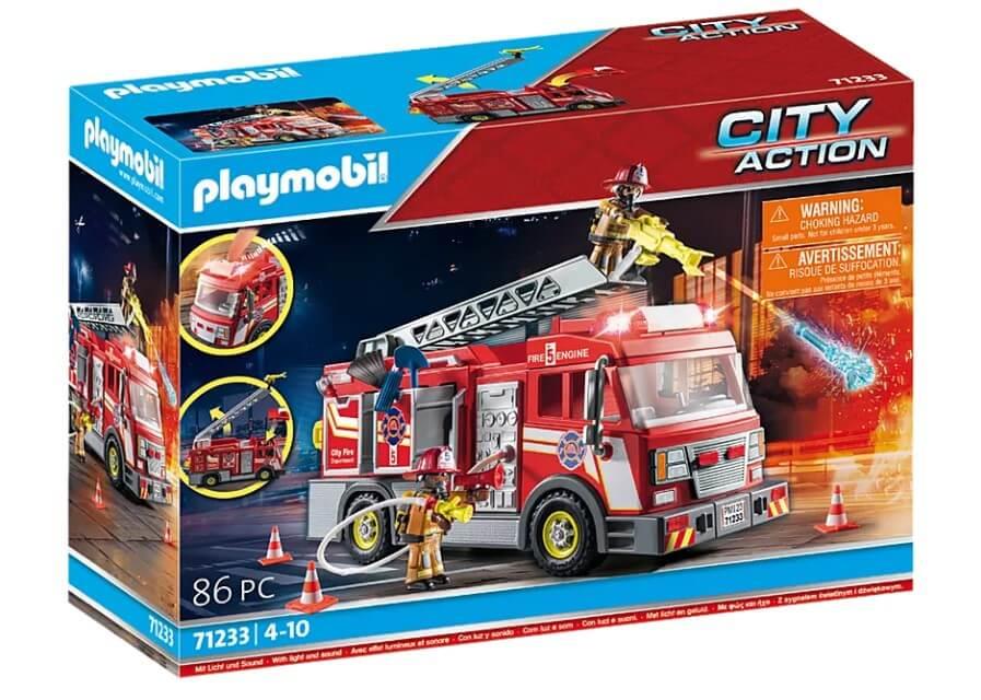 Playmobil City Action 71233 Fire Truck with Flashing Lights