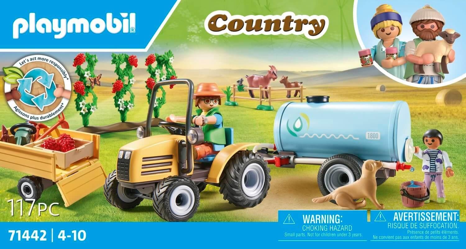 Playmobil Country 71442 Tractor with Trailer and Water Tank