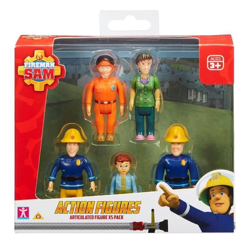 Fireman Sam Action Figures - 5 Pack