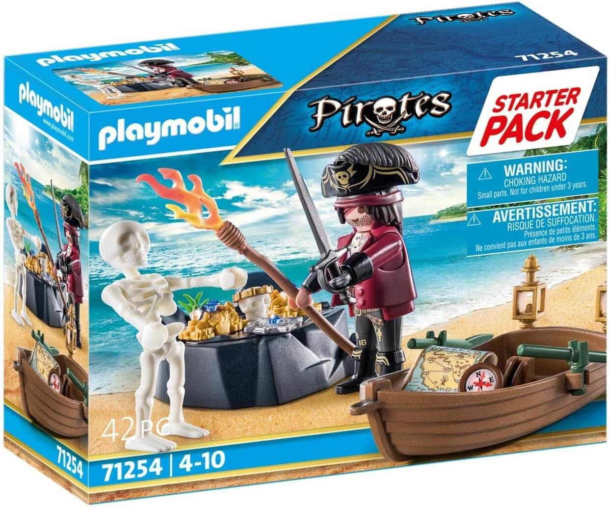 Playmobil Pirates 71254 Pirate with Rowing Boat Starter Pack