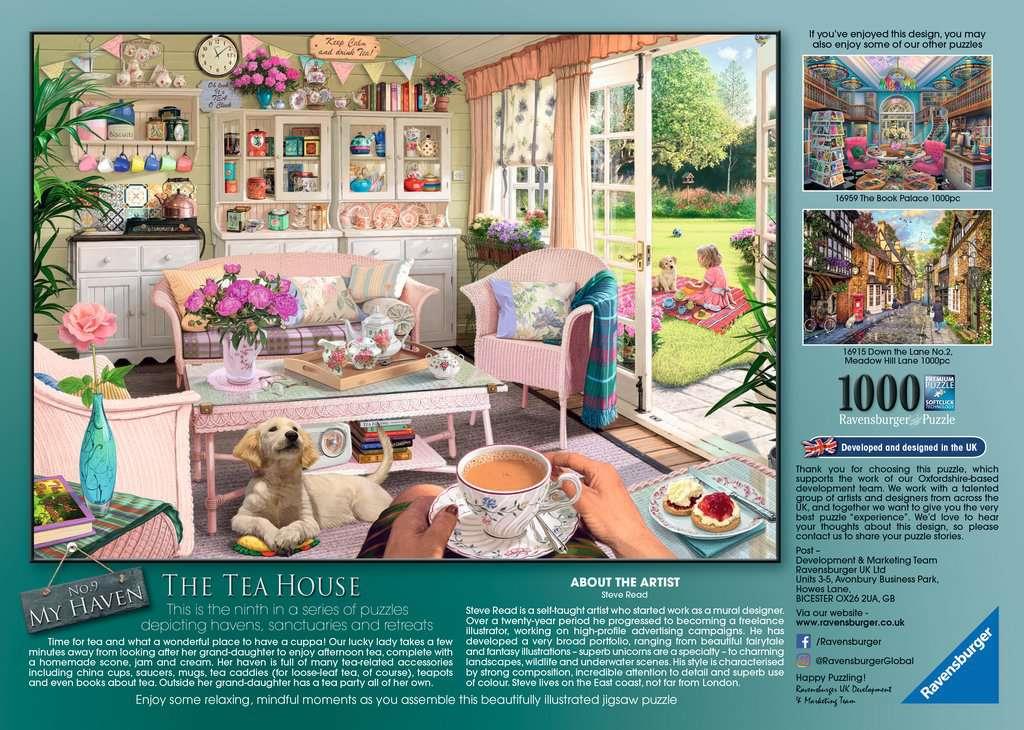 Ravensburger My Haven No.9 The Tea House 1000 Piece Jigsaw Puzzle
