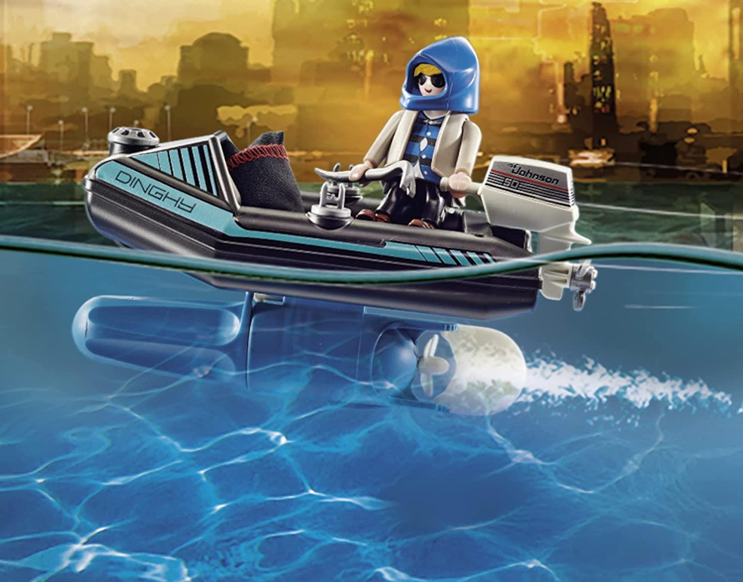 Playmobil City Action 70782 Police Jet Pack with Boat
