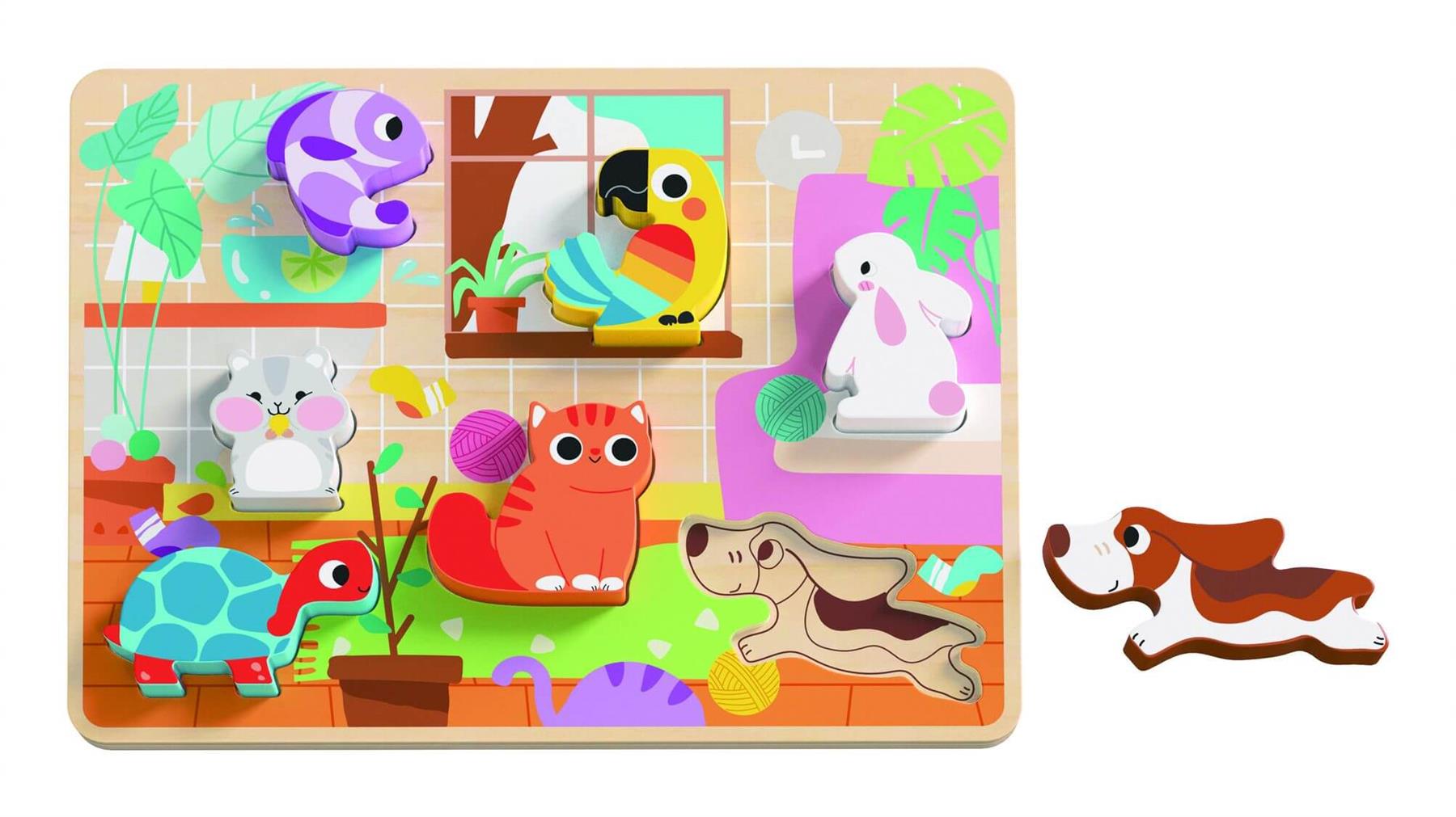 Wooden Pets Chunky Puzzle