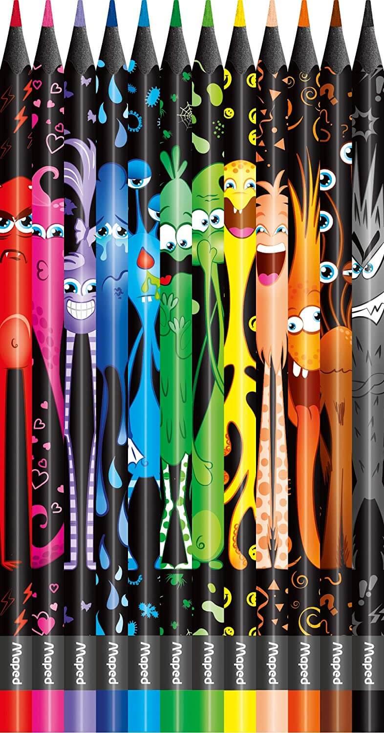 Maped Colour'Peps Monsters Colouring Pencils x 12