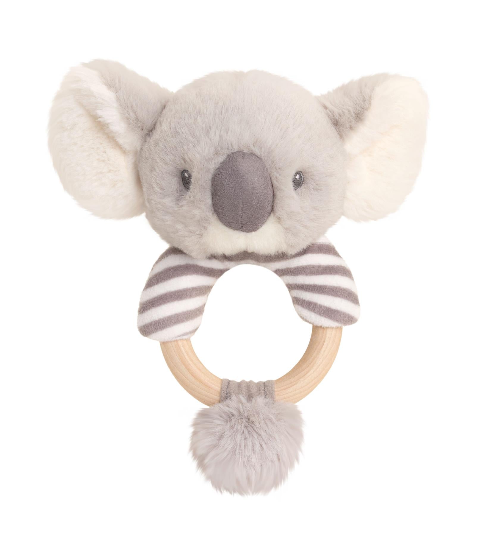 Keeleco Baby Cosy Koala Ring Rattle 14cm