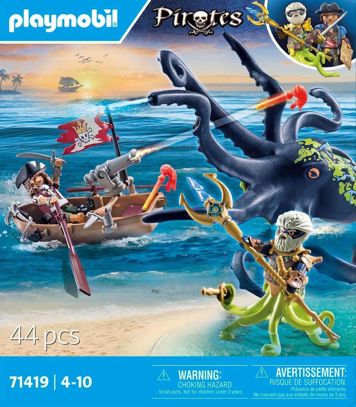 Playmobil Pirates 71419 Pirate vs. Deeper – Battle with the Giant Octopus