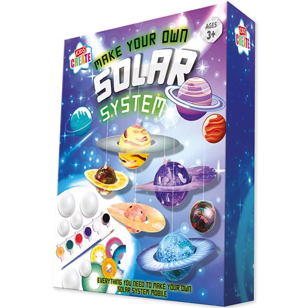 Children's Make and Paint Your Own Solar System Mobile Craft Kit