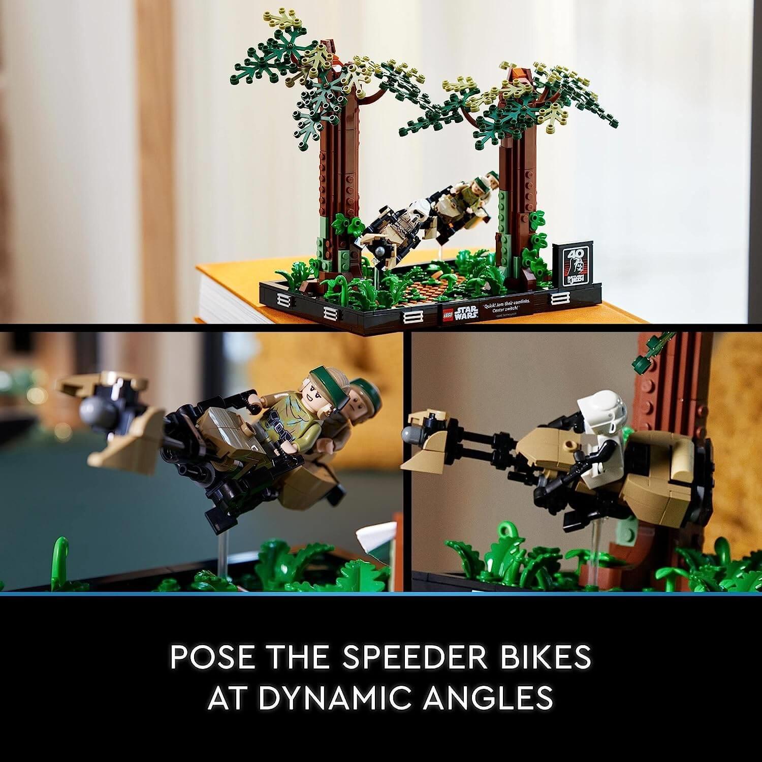 Lego Star Wars 75353 Endor Speeder Chase Diorama