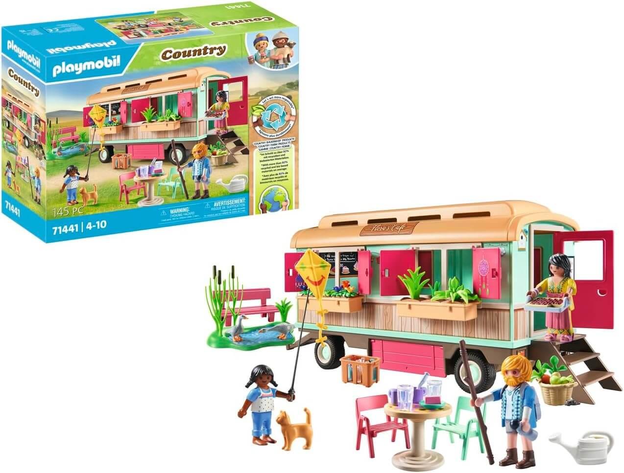 Playmobil Country 71441 Cosy Train Café with Vegetable Garden