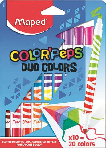 Maped Colour'Peps Duo Colouring Felt Tip Pens x 10