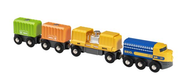 Brio World 33982 Three-Wagon Cargo Train