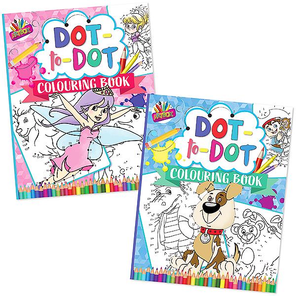 Children's Dot-To-Dot Colouring Activity Book (Assorted Covers)
