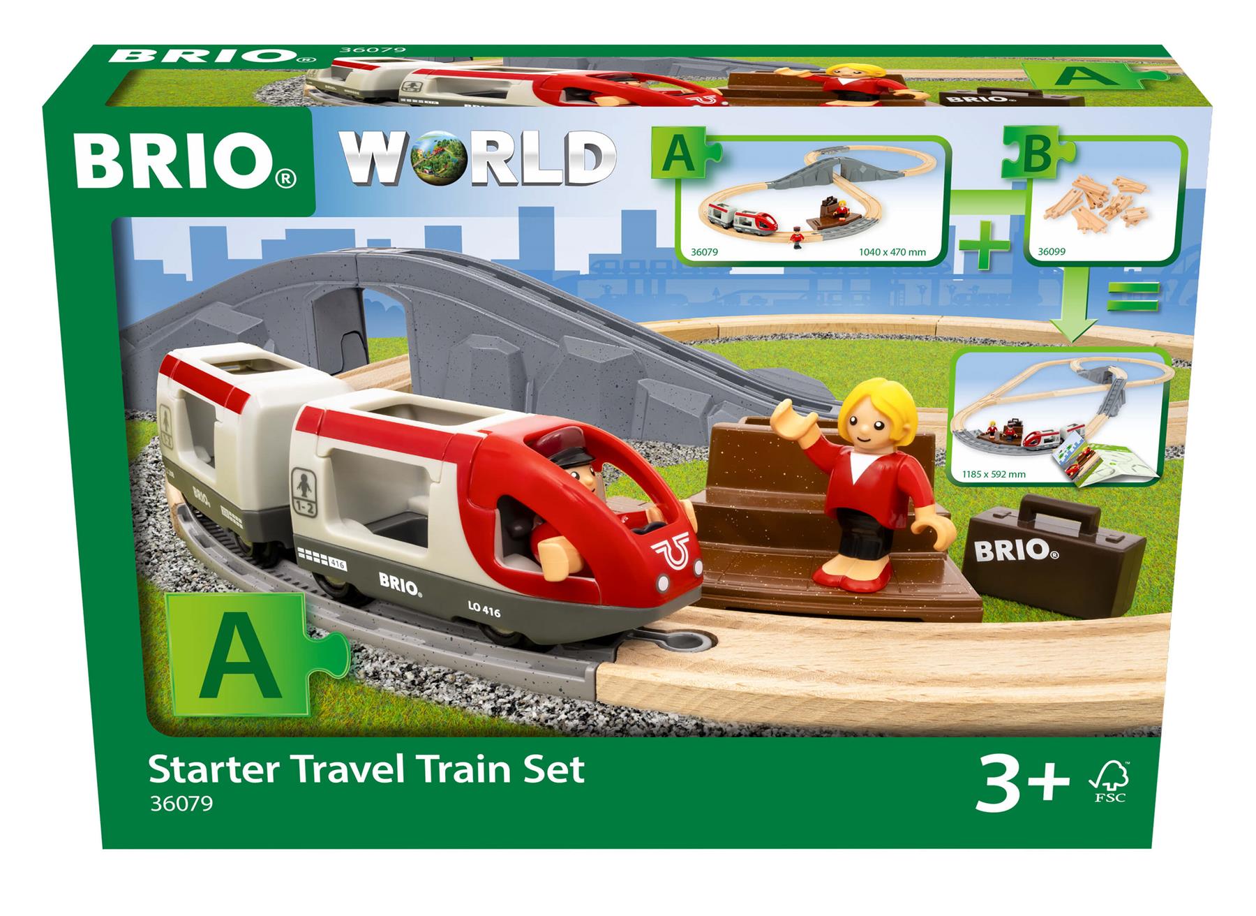 Brio World 36079 Starter Travel Train Set