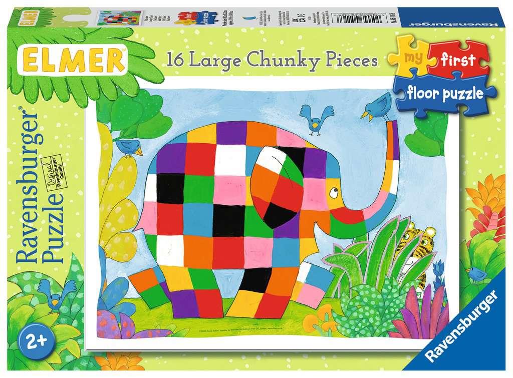Ravensburger Elmer My First Floor Jigsaw Puzzle 16 Large Chunky Pieces