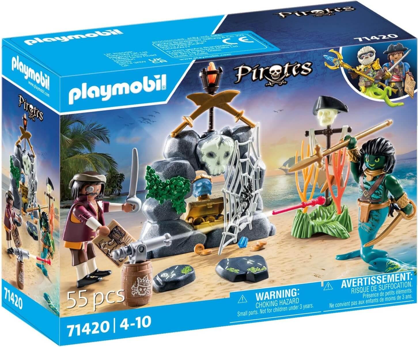 Playmobil Pirates 71420 Pirate vs. Deeper – Treasure Hunt