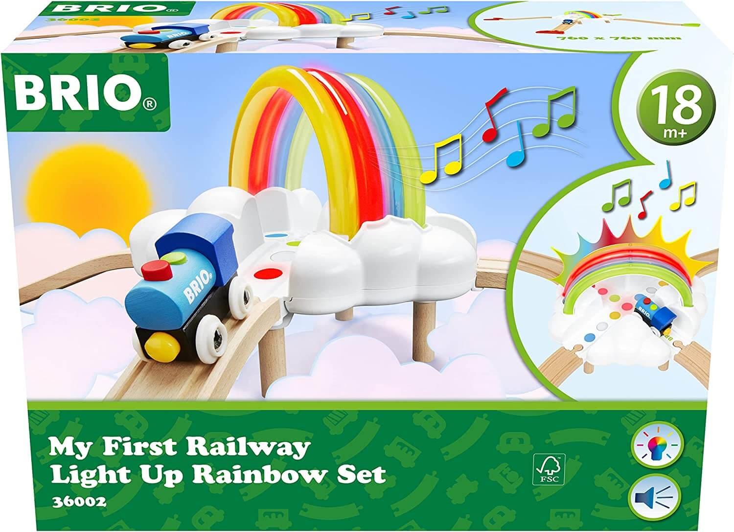 Brio My First Railway  36002 Light Up Rainbow Set